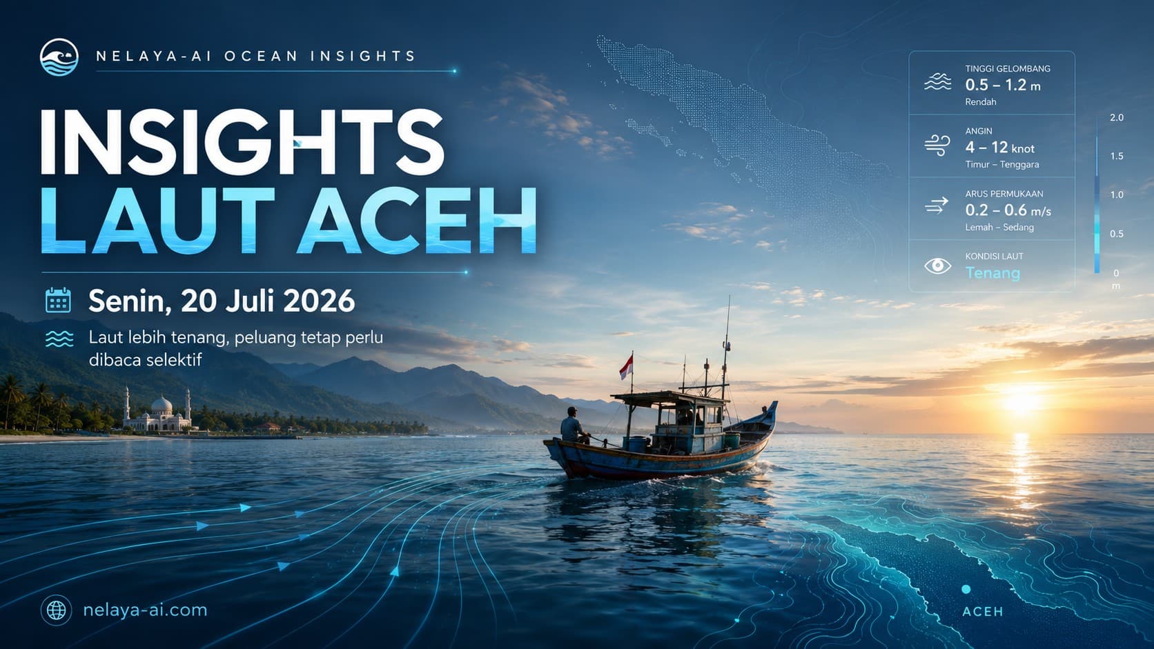 Senin, Laut Lebih Tenang tetapi Produktivitas Masih Terbatas