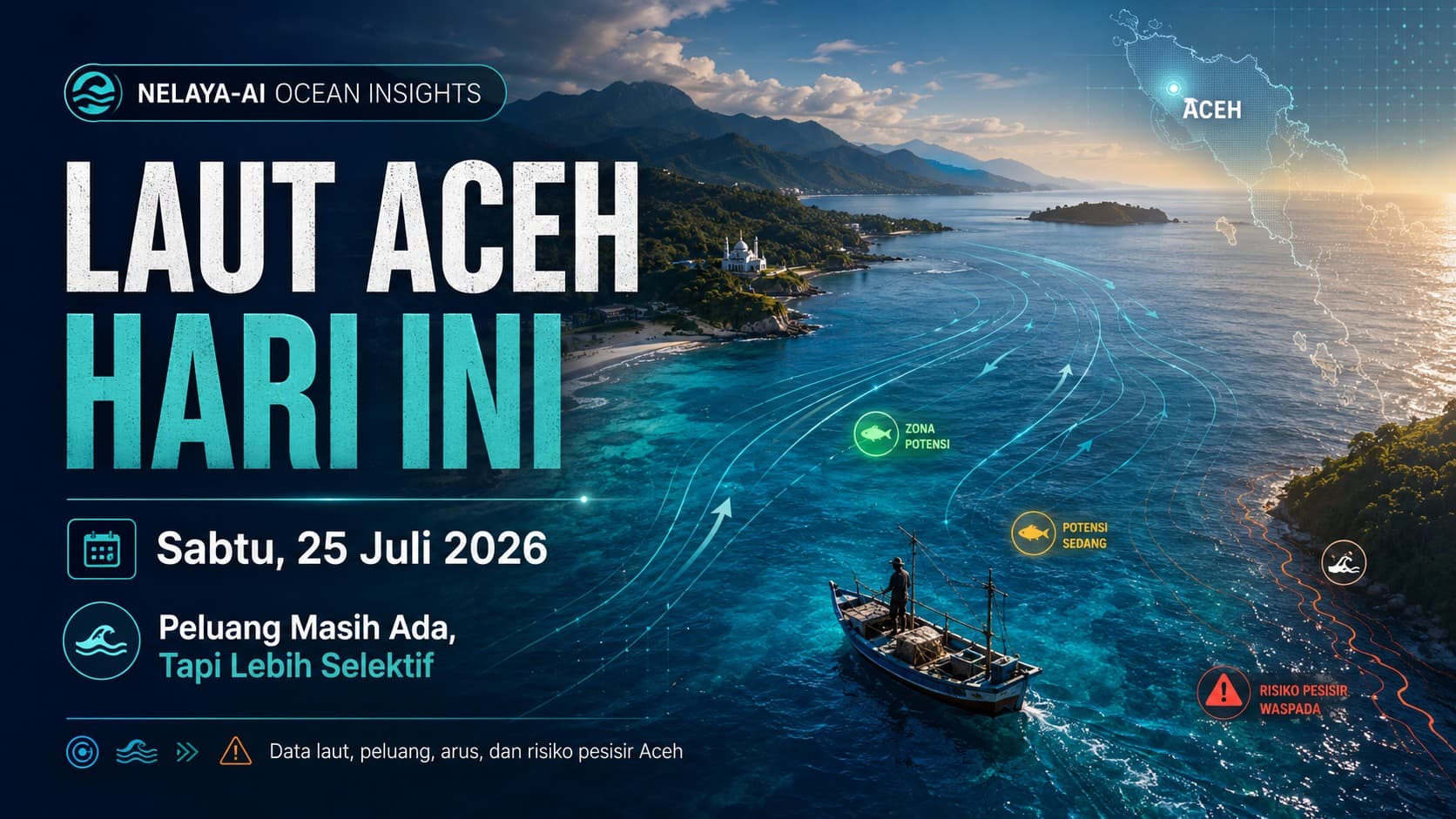 Sabtu, Peluang Menurun tetapi Laut Masih Bisa Dibaca dengan Hati-hati