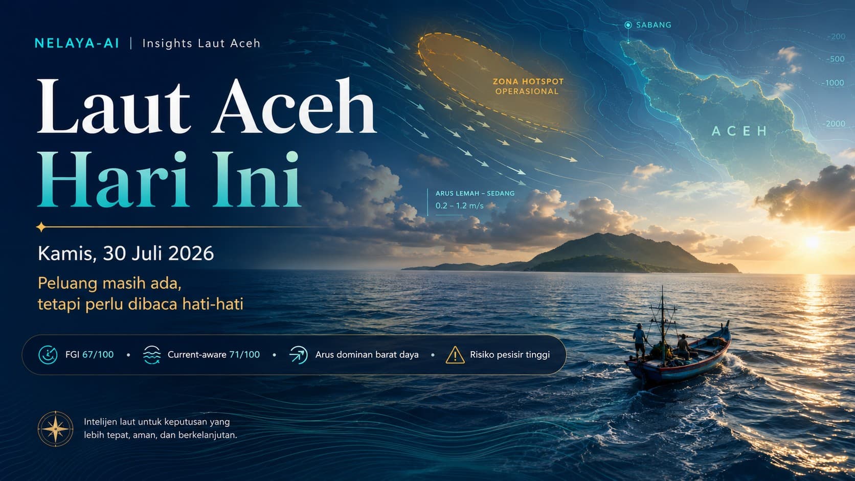 Kamis, Peluang Masih Ada tetapi Laut Aceh Perlu Dibaca dengan Hati-Hati