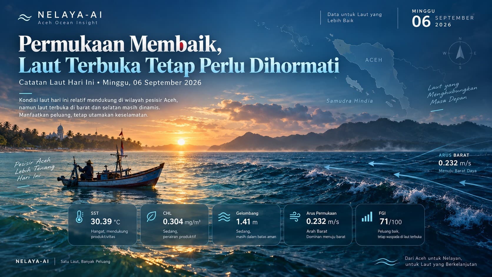 Minggu, Permukaan Membaik tetapi Laut Terbuka Tetap Perlu Dihormati