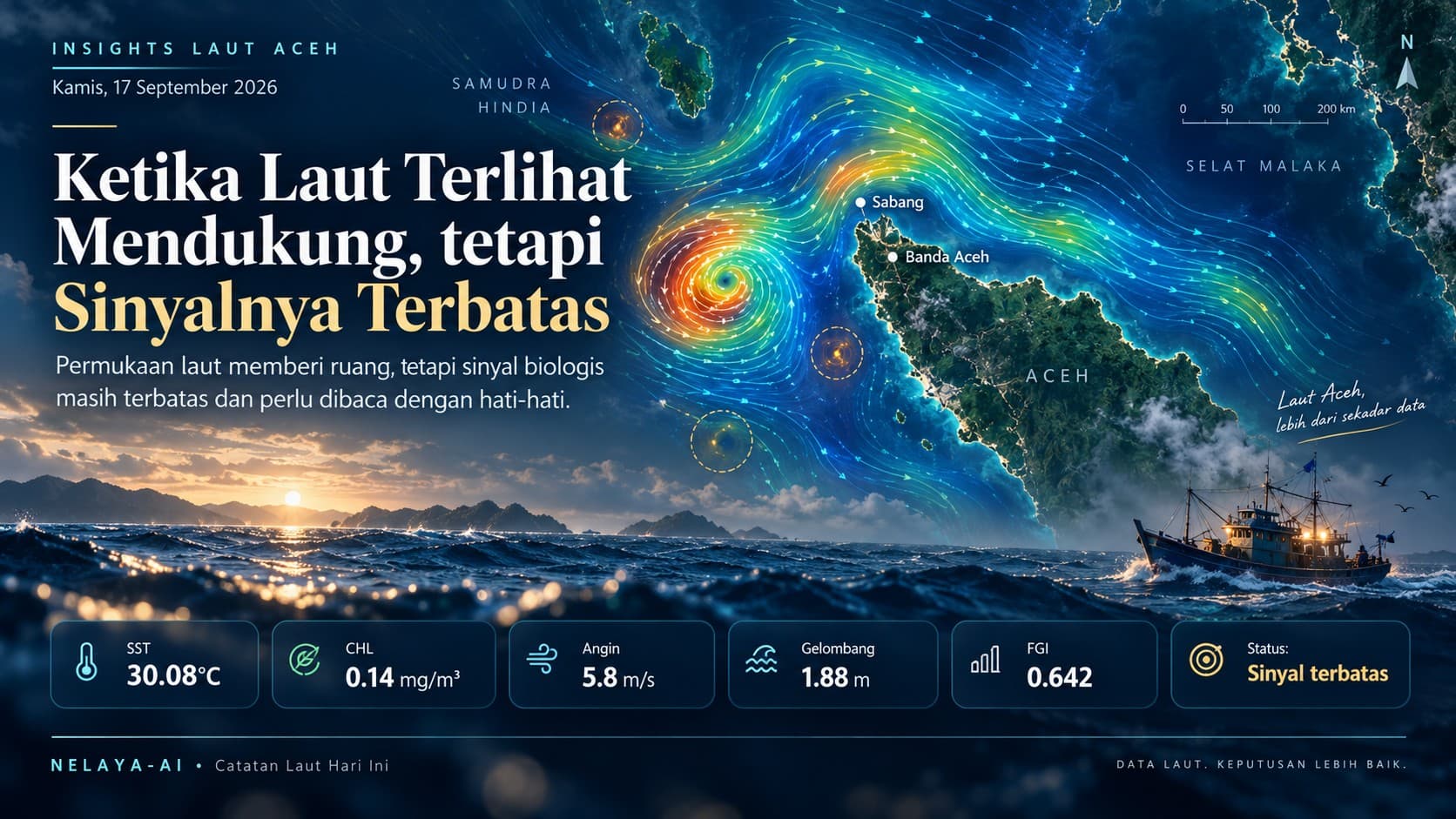 Kamis, Ketika Laut Terlihat Mendukung tetapi Sinyalnya Terbatas