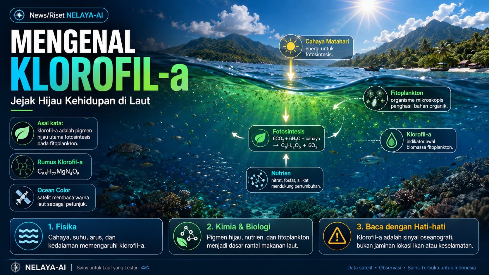 Mengenal Klorofil-a: Jejak Hijau Kehidupan di Laut