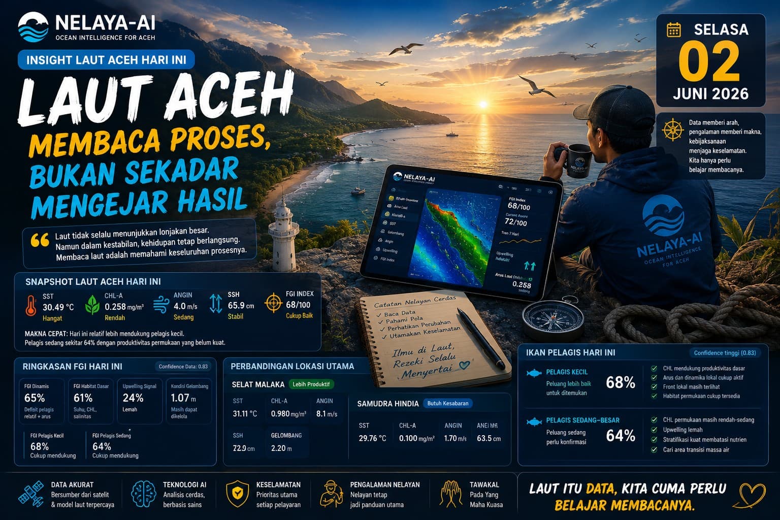 Selasa, Membaca Laut yang Sedang Mencari Keseimbangan
