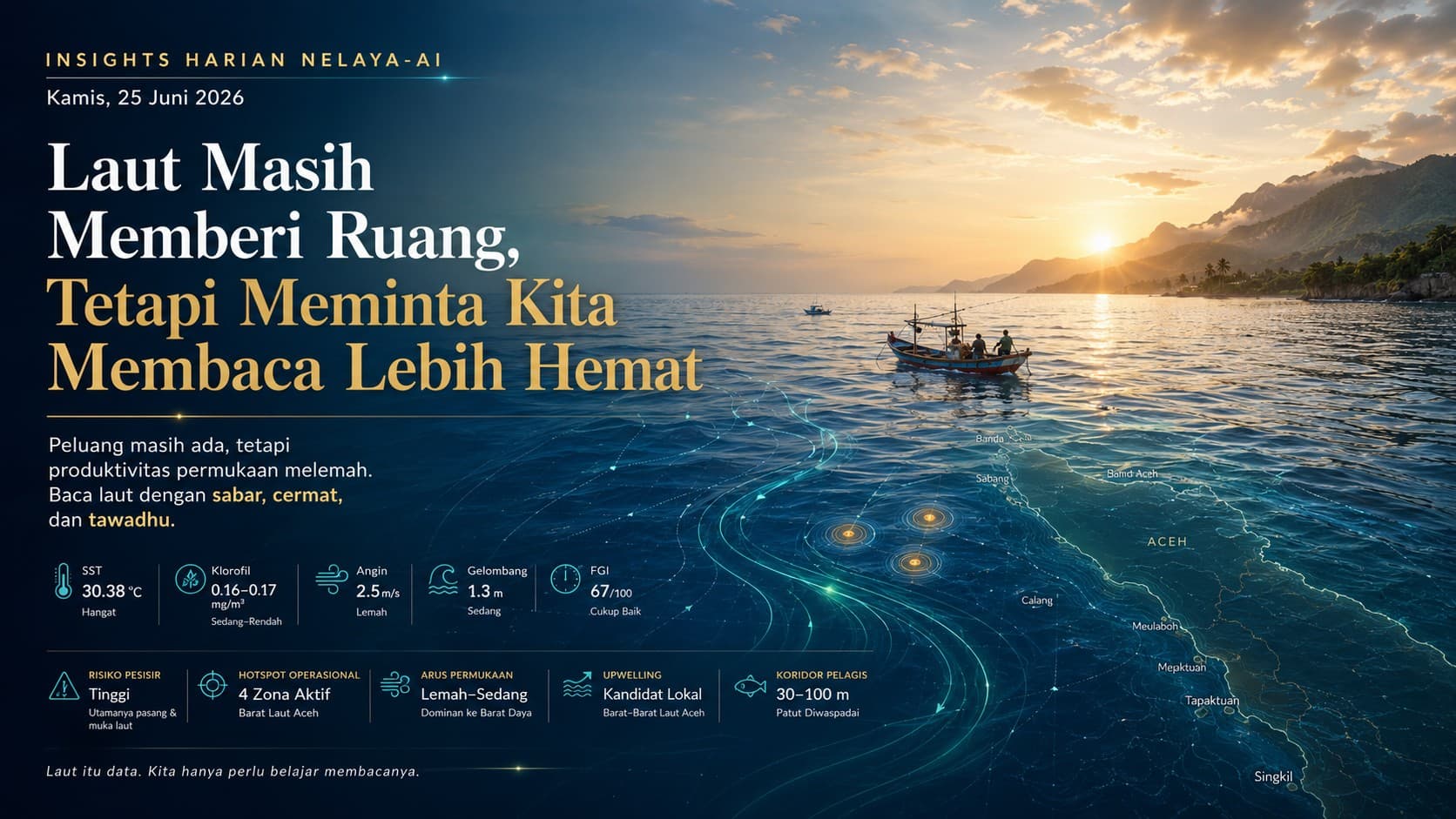 Kamis, Saat Laut Aceh Masih Memberi Ruang tetapi Meminta Kita Membaca Lebih Bijak