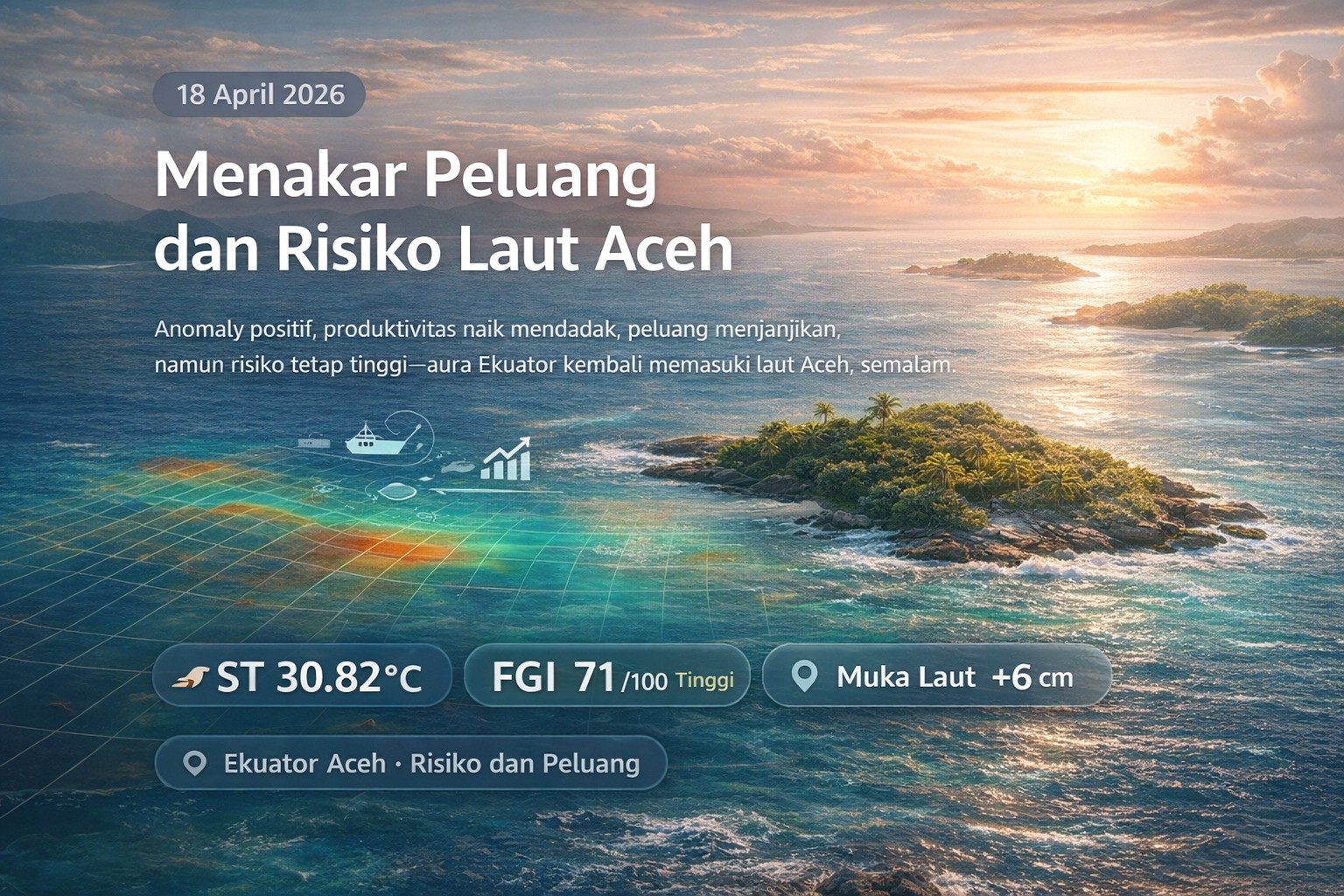 Laut Aceh 18 April 2026: peluang tetap ada, tetapi laut 'minta' pembacaan yang lebih cermat dan operasional