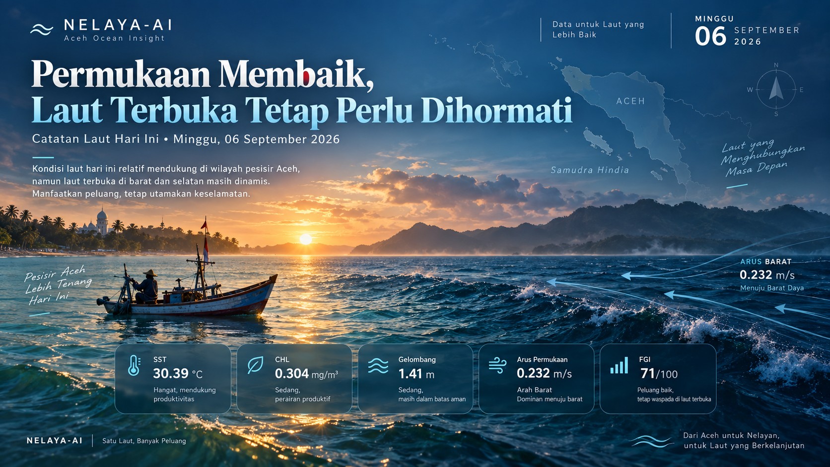 Minggu, Permukaan Membaik tetapi Laut Terbuka Tetap Perlu Dihormati