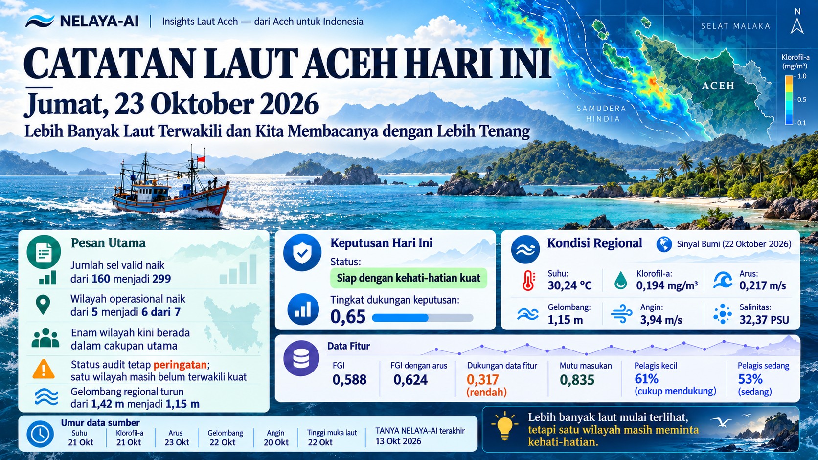 Jumat, Lebih Banyak Laut Terwakili dan Kita Membacanya dengan Lebih Tenang